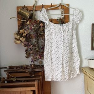 Princess Polly Red Rosebud Cottage Dress